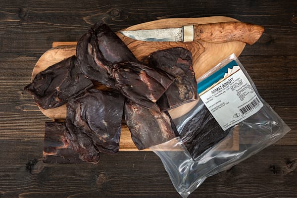 Torkat renkött med paket